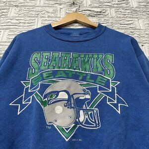 Vintage Seattle Seahawks Football Sweatshirt Retro 90s NFL Seahawks Shirt tee